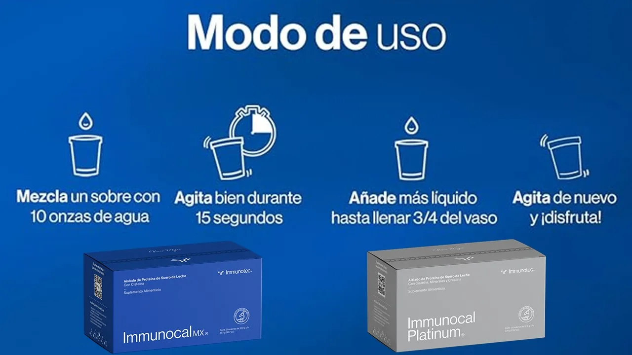 Modo de uso Immunocal